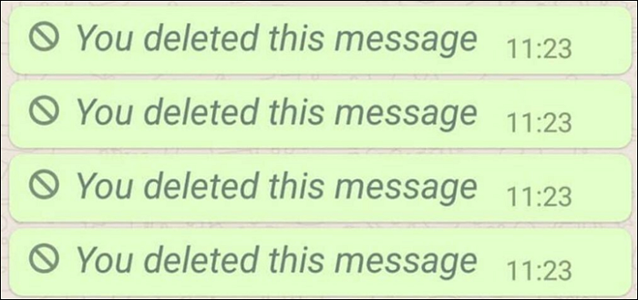 بازیابی پیام های پاک شده واتساپ